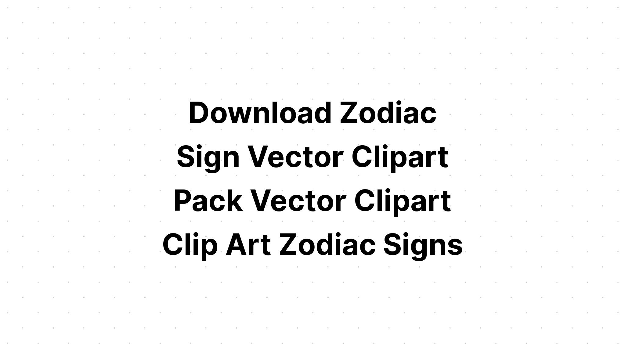 Download Water Signs Zodiac Set SVG File